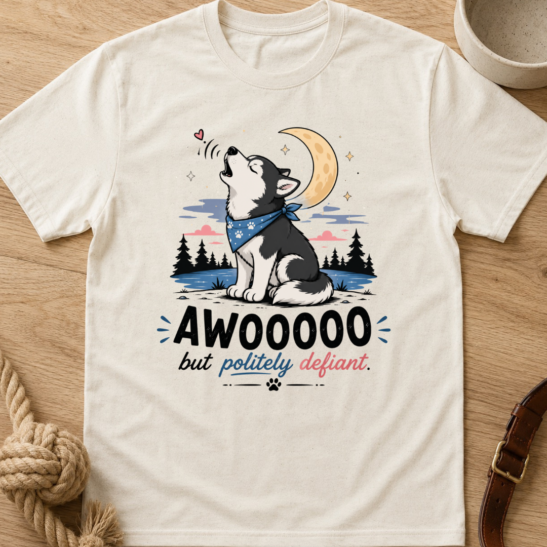 Awoooo But Politely Defiant T-Shirt