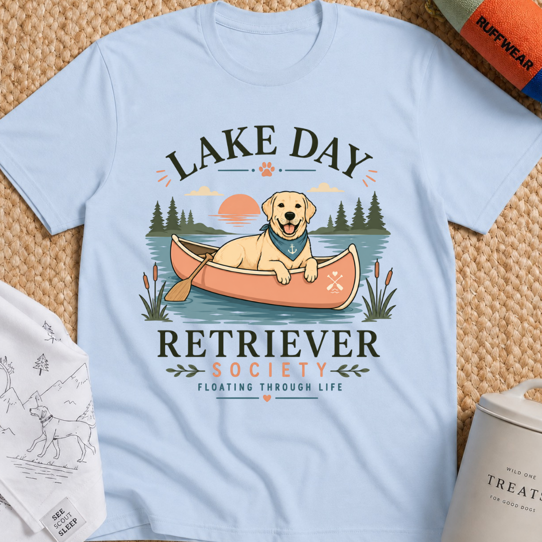 Lake Day Retriever Society T-Shirt
