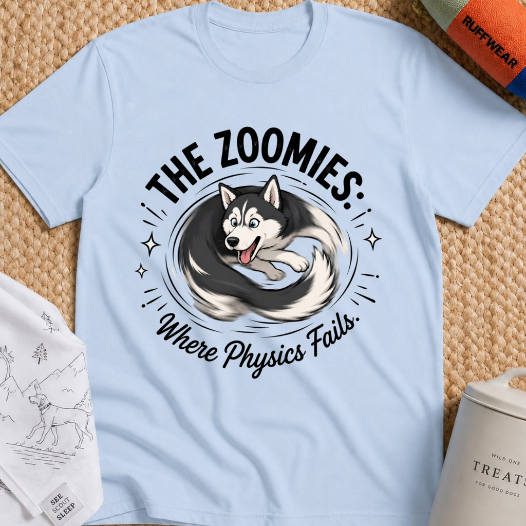 The Zoomies Where Physics Fails T-Shirt