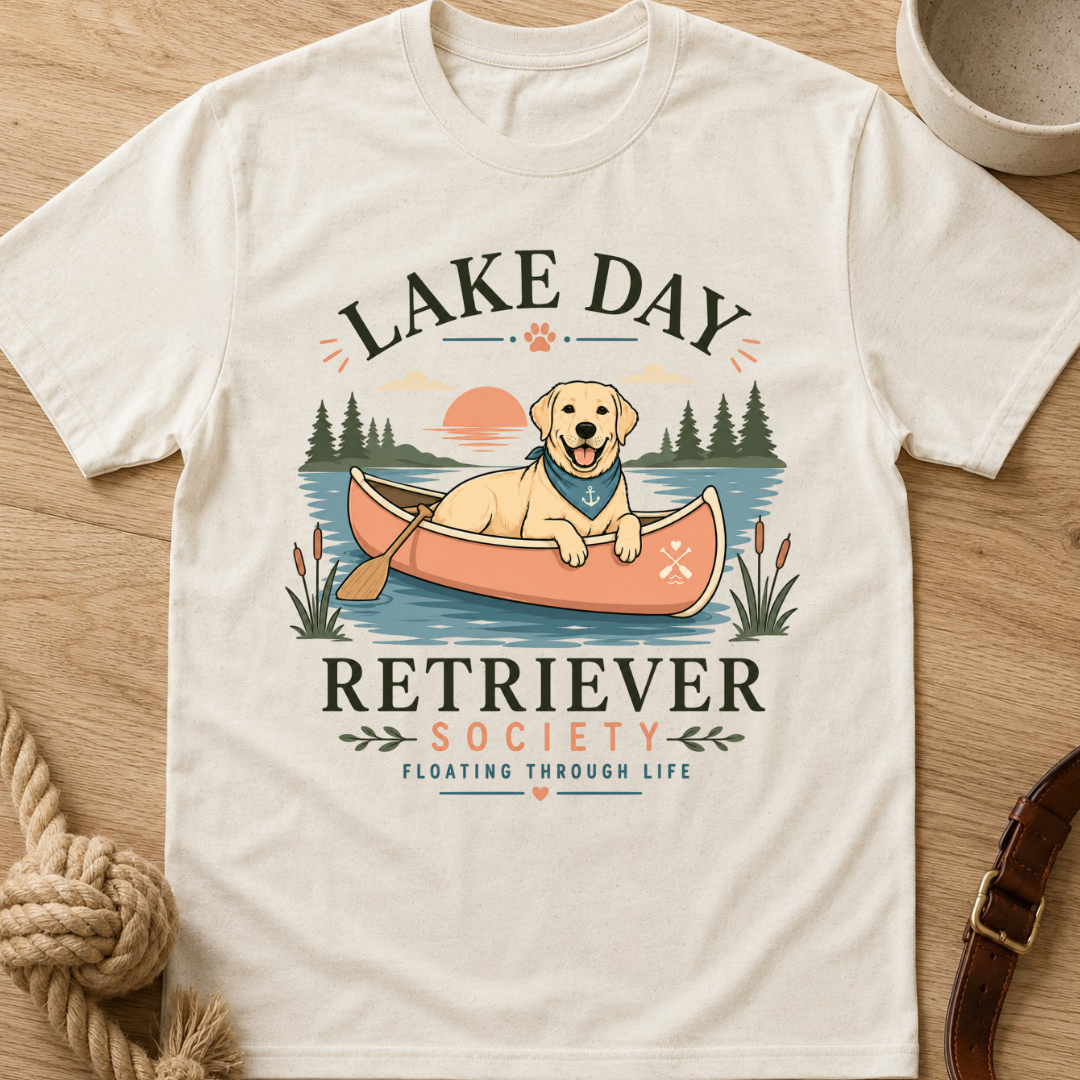Lake Day Retriever Society T-Shirt