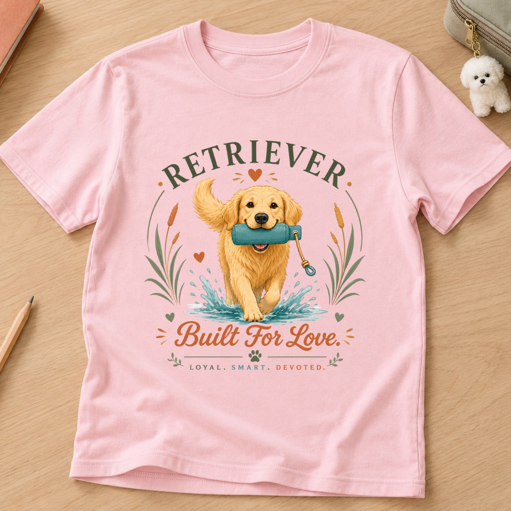 Retriever Built For Love Kids Tee