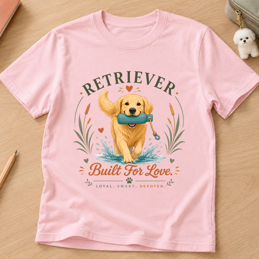 Retriever Built For Love Kids Tee
