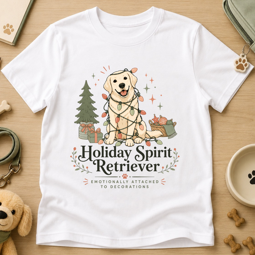 Holiday Spirit Retriever Kids Tee