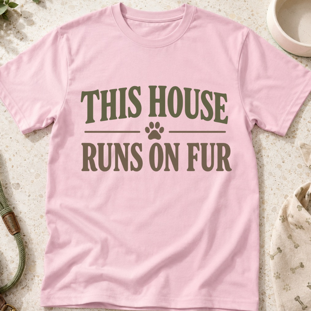 This House Runs On Fur T-Shirt