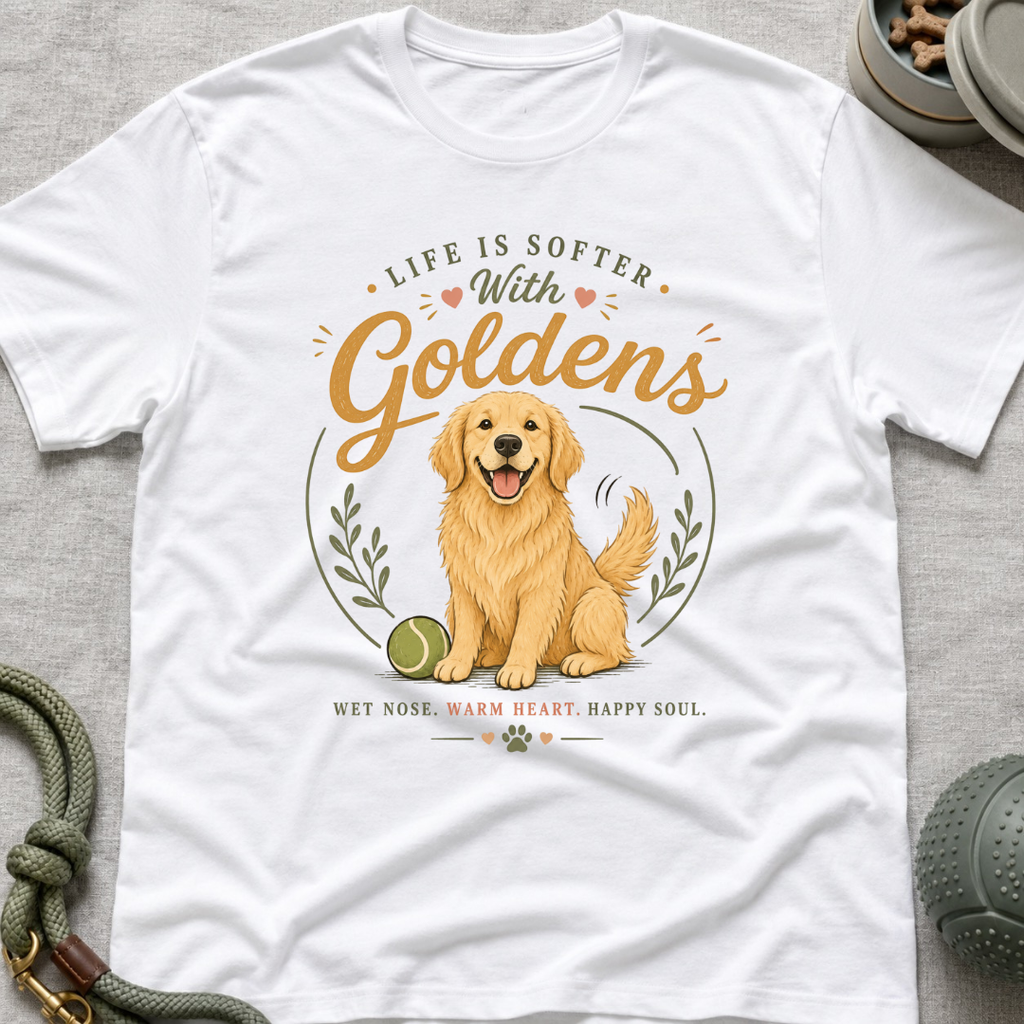 Life is Softer with Goldens T-Shirt