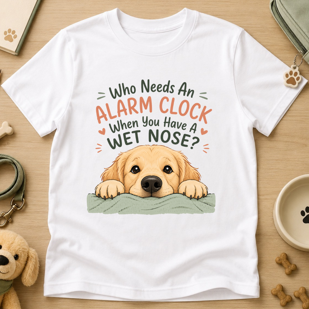 Who Needs An Alarm Clock Kids Tee