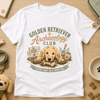 Golden Retriever Archaeology Club Kids Tee