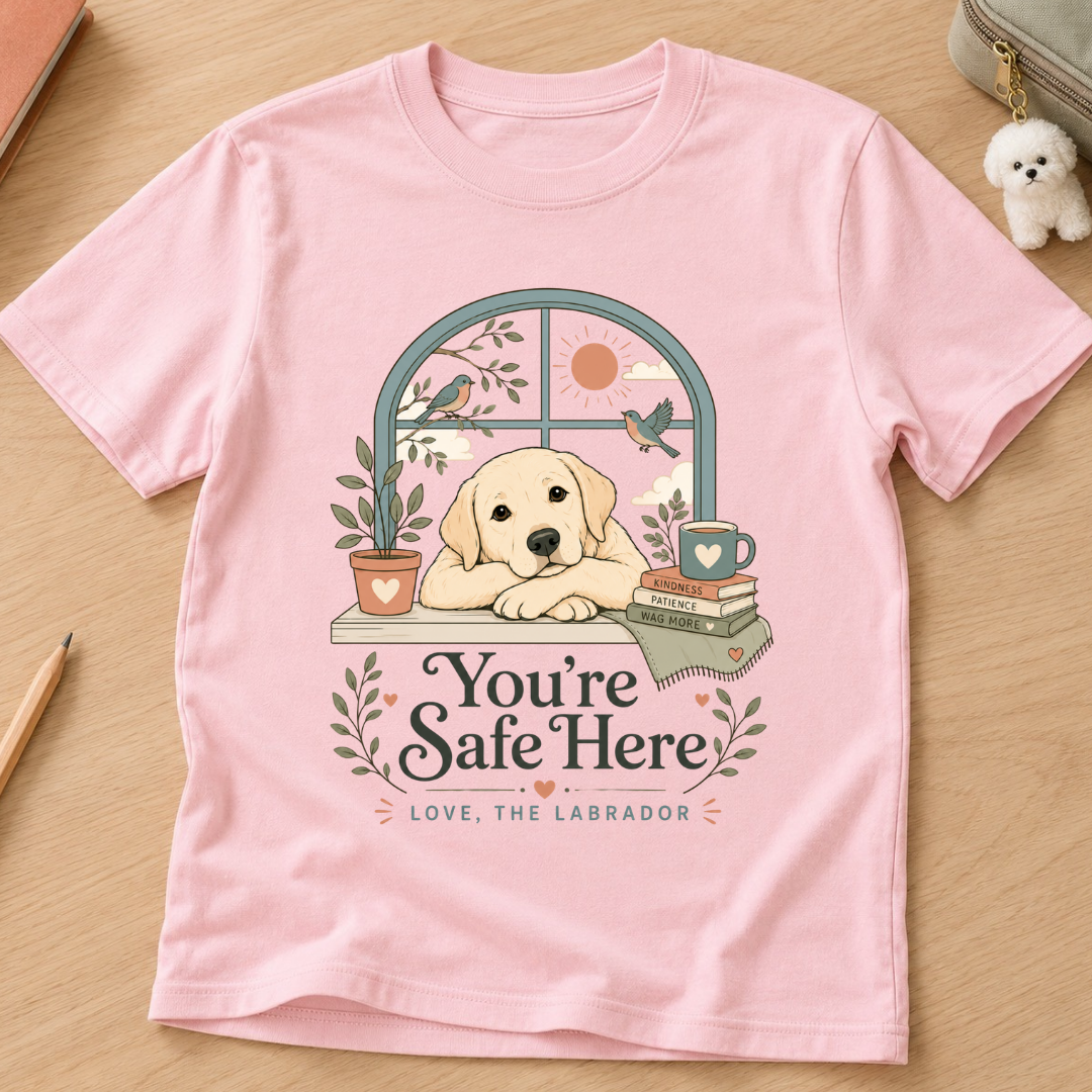 You're Safe Here Kids Tee