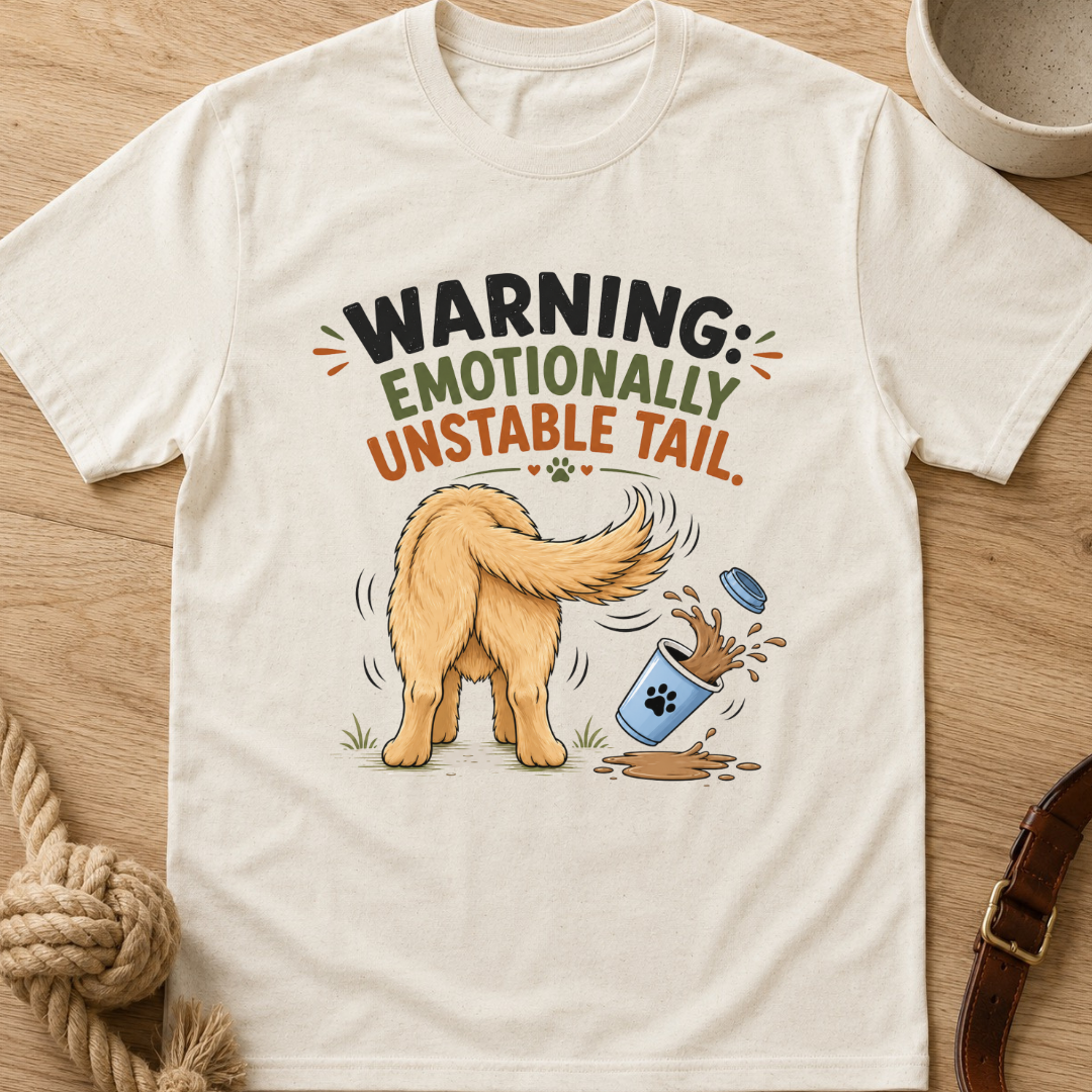 Warning Emotionally Unstable Tail T-Shirt