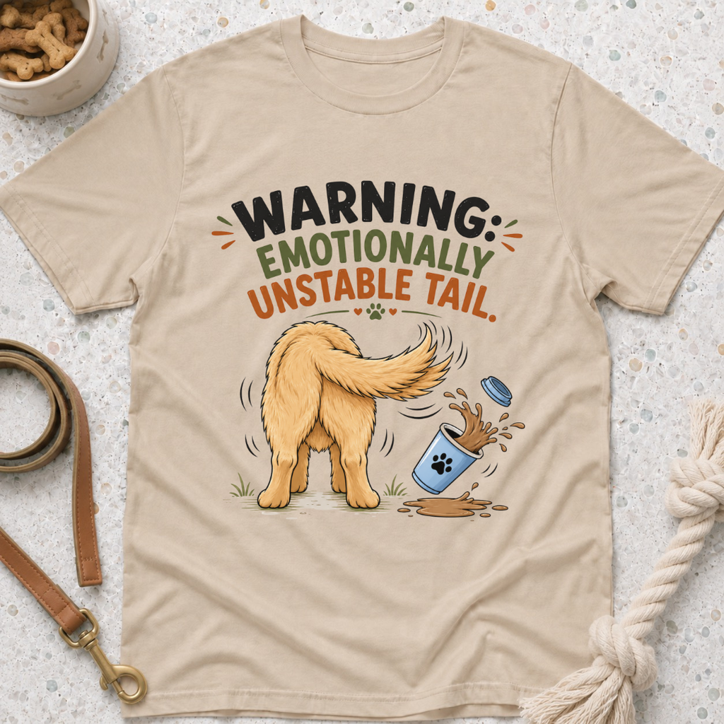 Warning Emotionally Unstable Tail T-Shirt