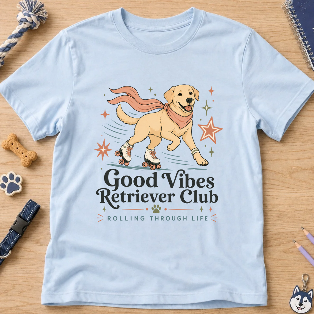 Good Vibes Retriever Club Kids Tee