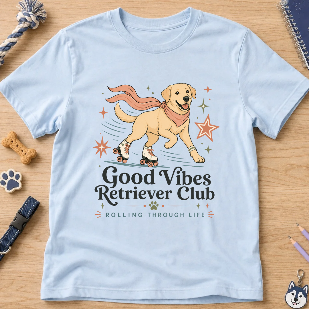 Good Vibes Retriever Club Kids Tee