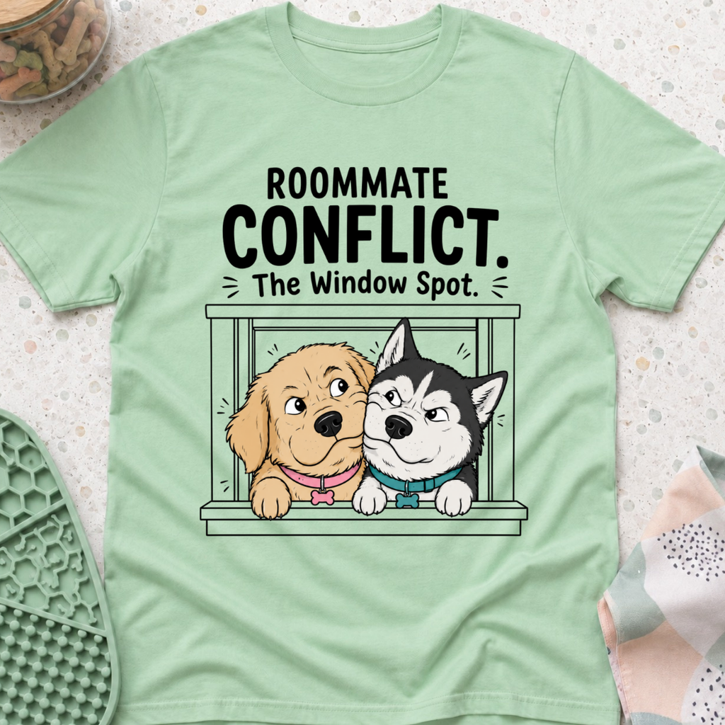 Roommate Conflict The Window Spot T-Shirt