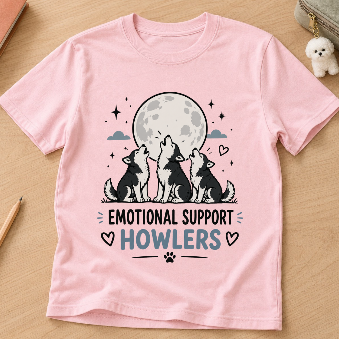 Emotional Support Howlers Kids Tee