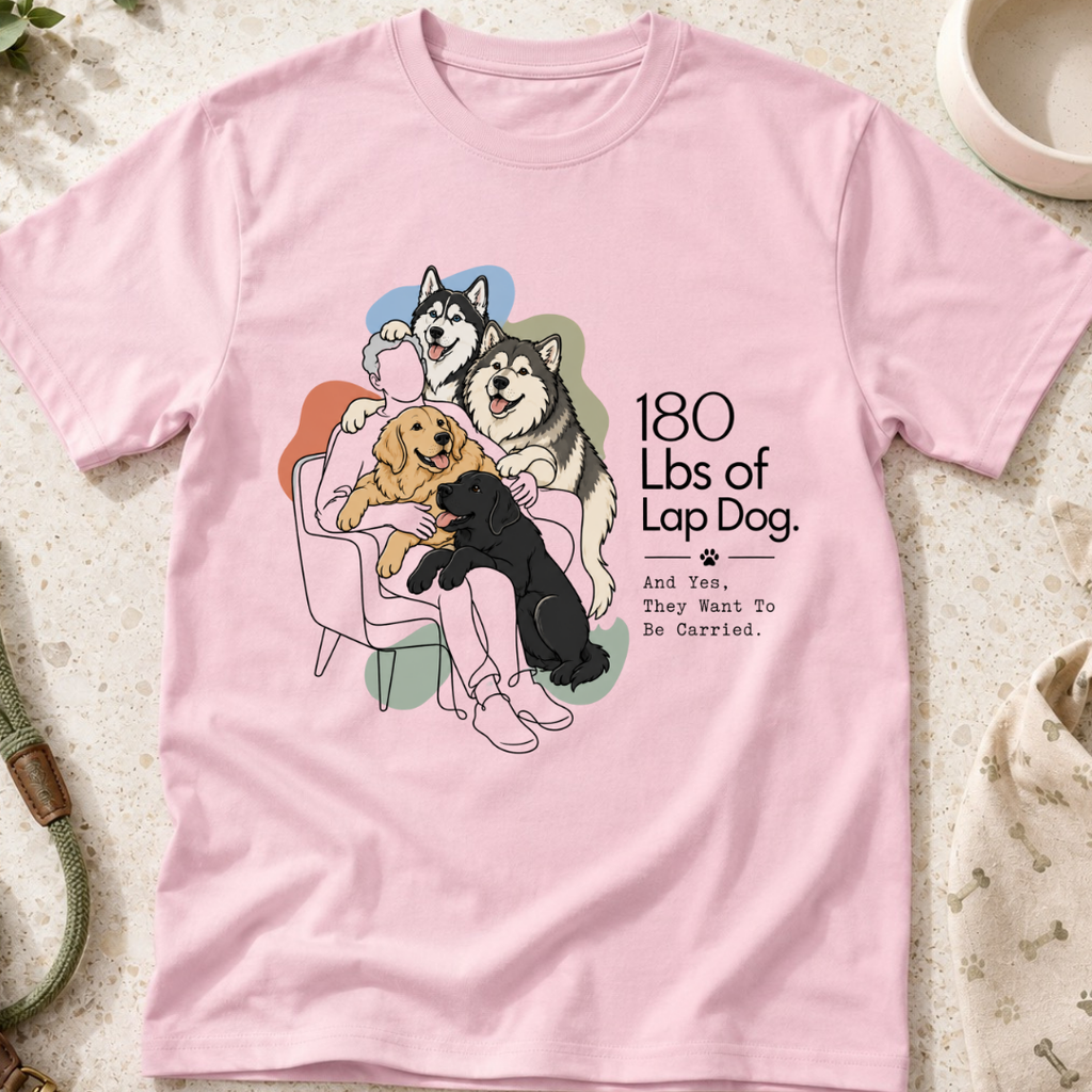 180 Lbs of Lap Dog T-Shirt