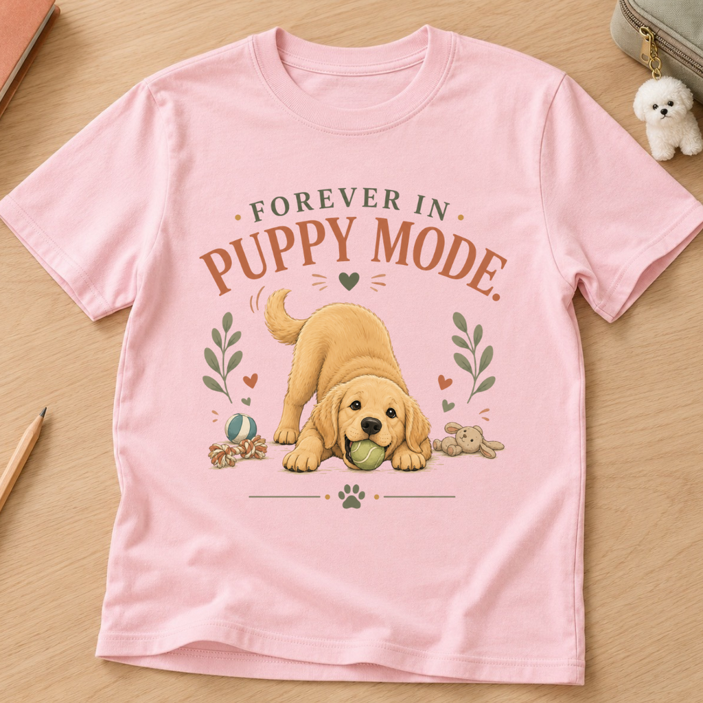 Forever in Puppy Mode Kids Tee