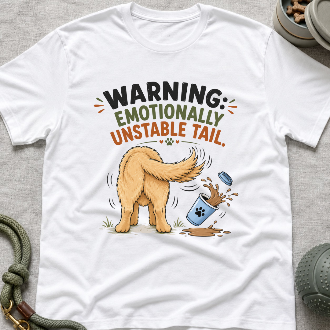 Warning Emotionally Unstable Tail T-Shirt