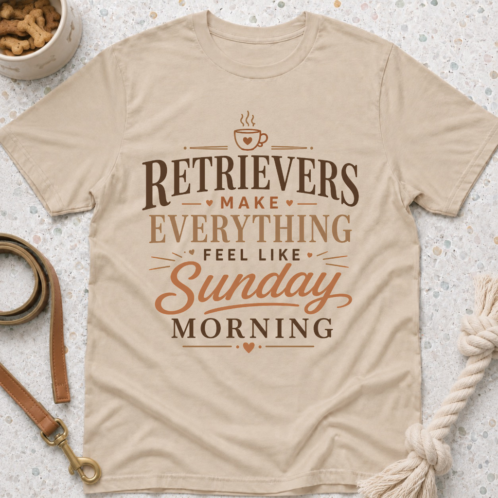 Retrievers Make Everything Feel Like Sunday Morning T-Shirt