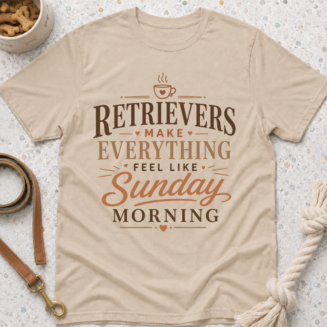 Retrievers Make Everything Feel Like Sunday Morning T-Shirt