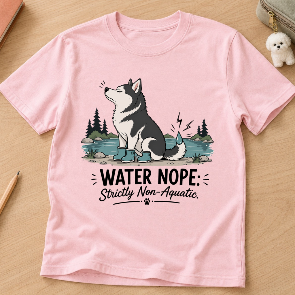 Water Nope Strictly Non-Aquatic Kids Tee