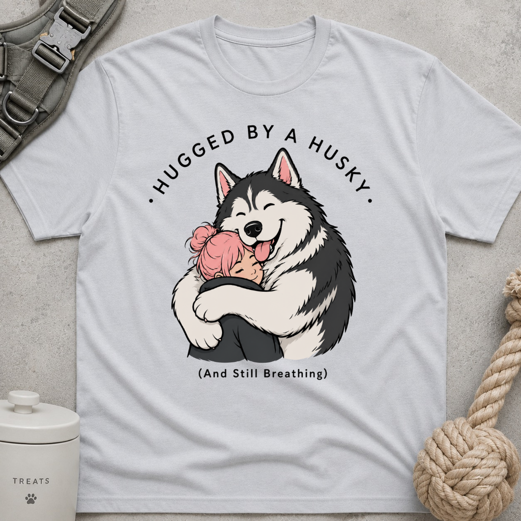 Hugged by a Husky T-Shirt