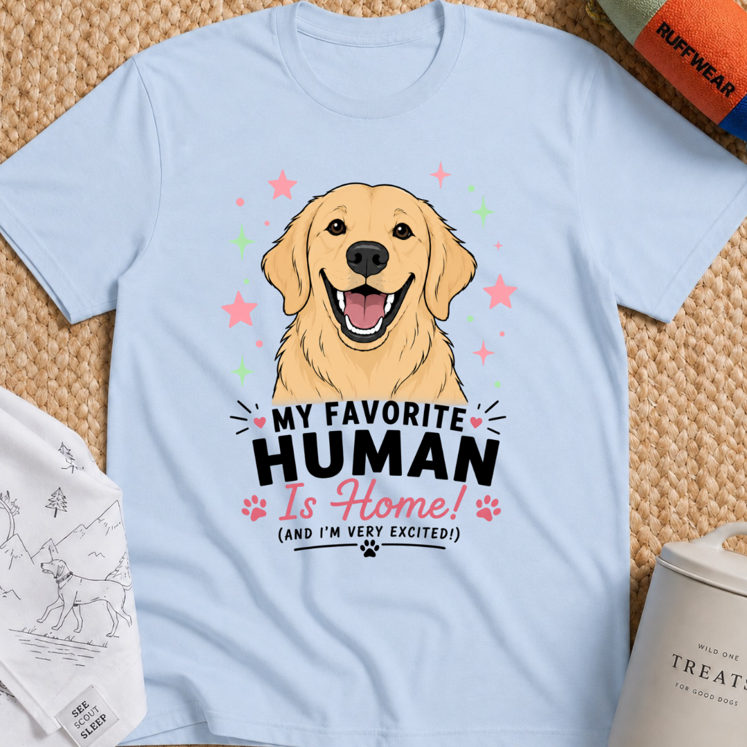 My Favorite Human is Home T-Shirt