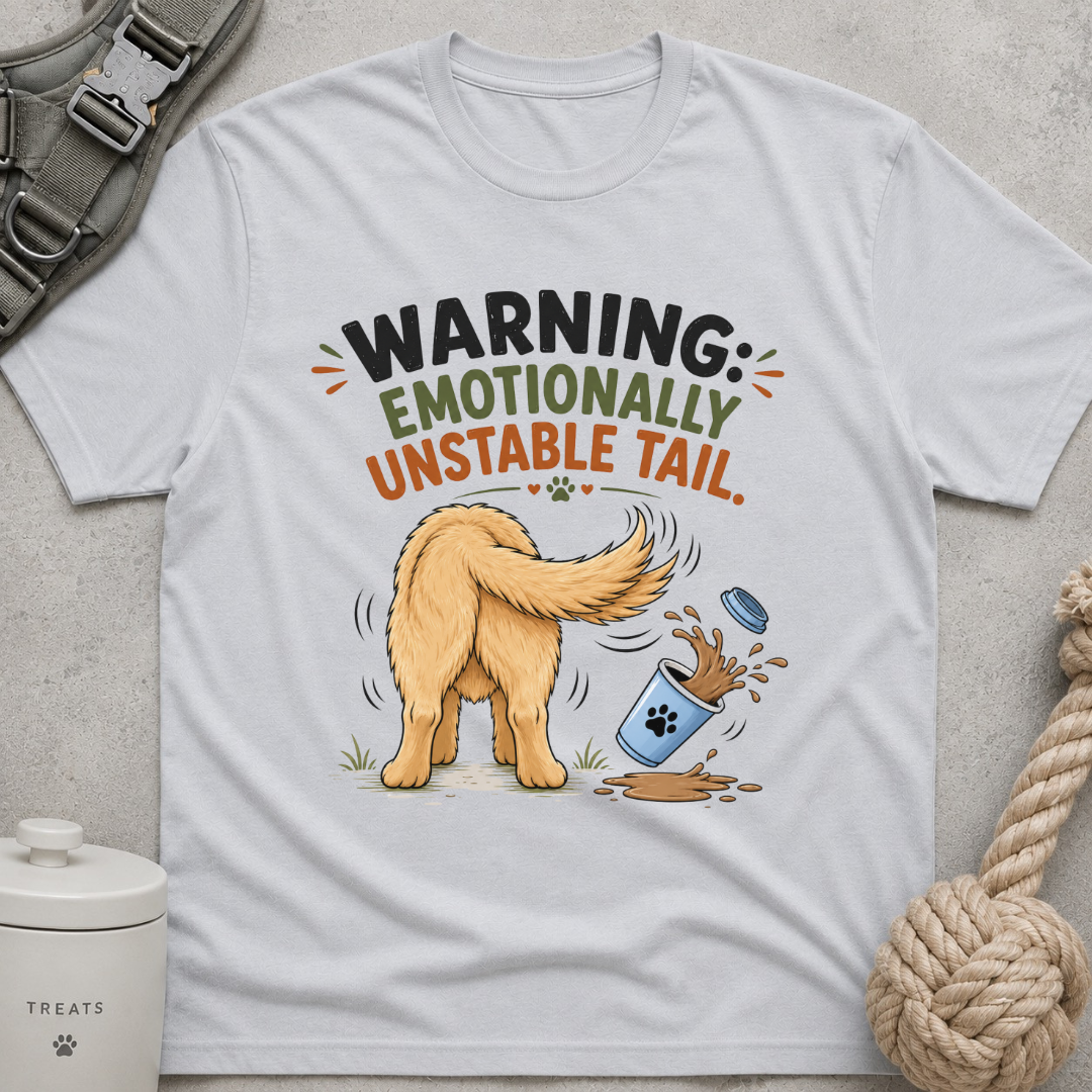 Warning Emotionally Unstable Tail T-Shirt
