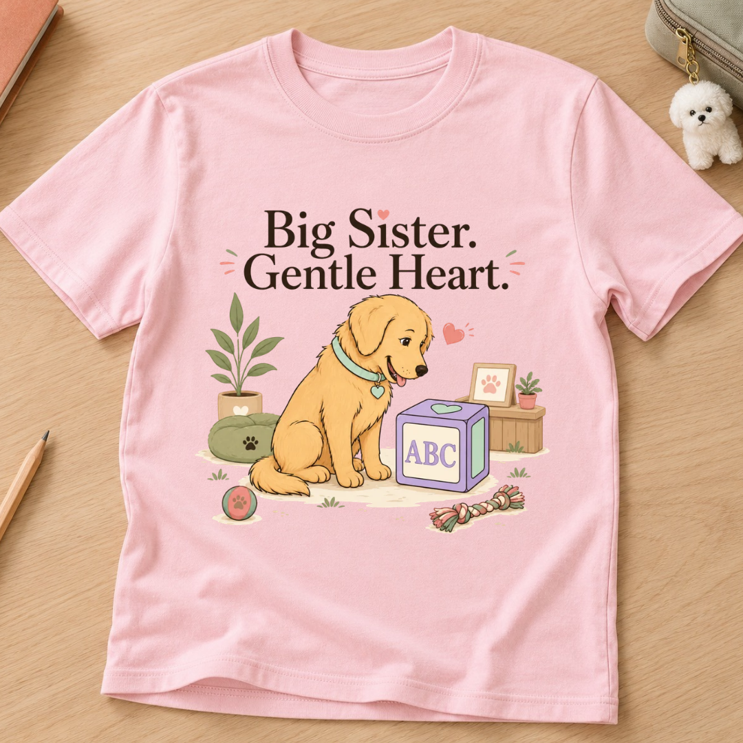 Big Sister Gentle Heart Kids Tee