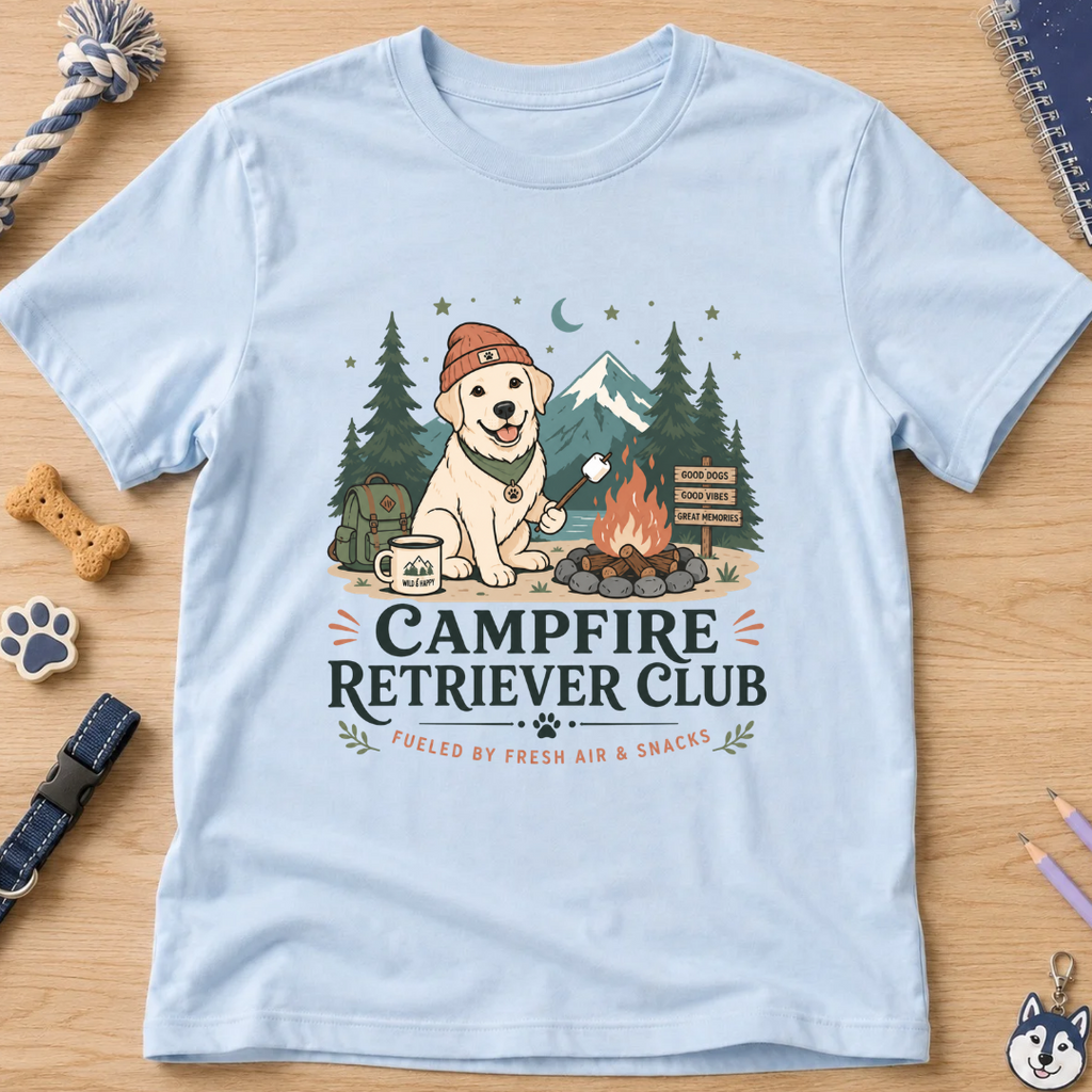 Camp Fire Retriever Club Kids Tee