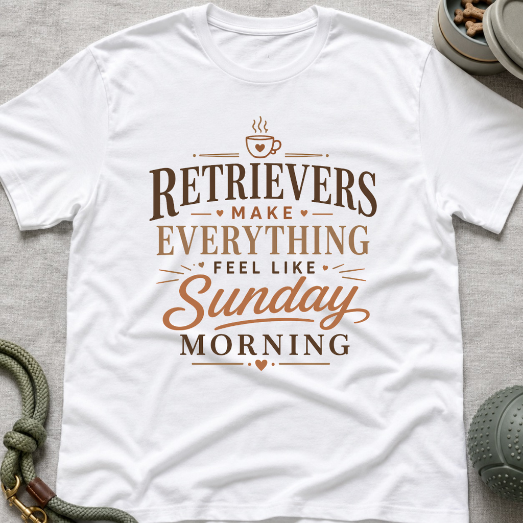 Retrievers Make Everything Feel Like Sunday Morning T-Shirt