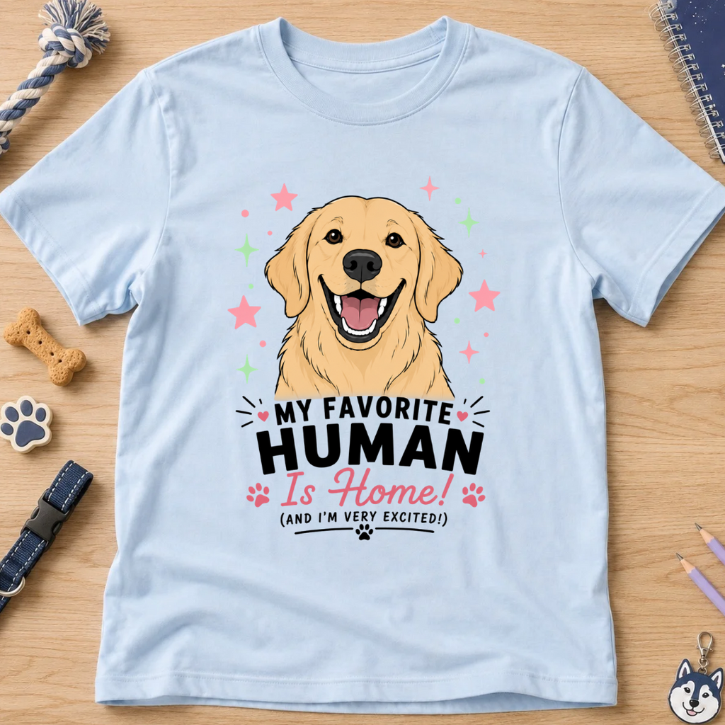 My Favorite Human is Home Kids Tee