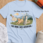 The Map Say North The Howl Say Adventure T-Shirt
