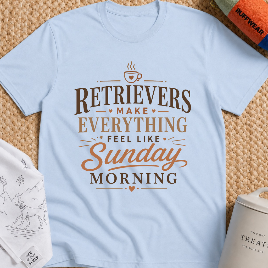 Retrievers Make Everything Feel Like Sunday Morning T-Shirt